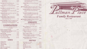 Pullman Place menu