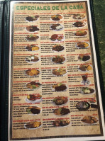 Taqueria Guadalajara menu