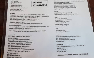Go Brit! Fish Chips menu