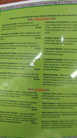 Andale Rapido menu