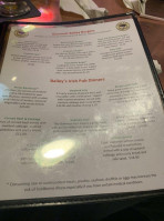Bailey’s Irish Pub menu