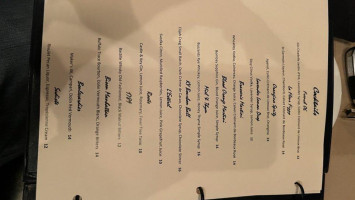 Brasserie Provence menu