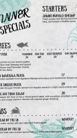 Captain Eddie's Seafood Restaurant menu