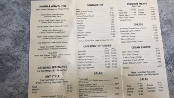 Plaza Deli menu