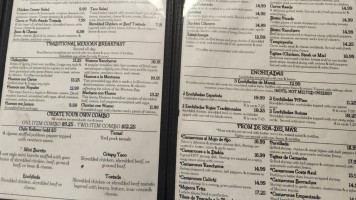 Las Brisas Mexican Cuisine menu
