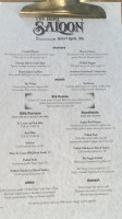 The Bbq Saloon menu