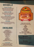 Puerto Vallarta menu