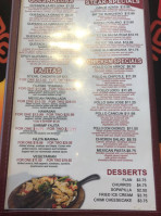 Pancho Villa Mexican Grill menu