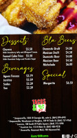 Tacos Bla Bla Bla menu