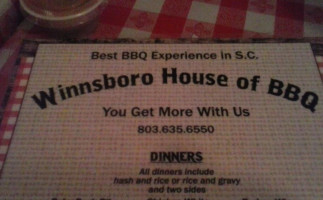 Winnsboro House Of Bbq food