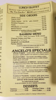 Angelo's menu