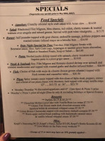 Krapil's Steakhouse Patio menu