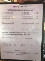 Quitting Time Pub And Grill menu