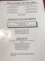 Kc's Farmhouse menu