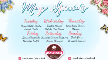 Smallcakes: A Cupcakery And Creamery Of Orland Park menu