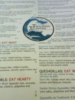 Taqueria Tsunami menu