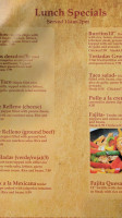 La Bella Airosa Mexican menu