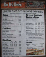 Fred's -b-q House menu