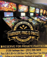 Fairhope Pins Pints menu