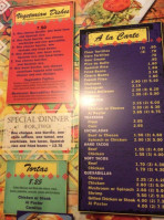 Los Arcoiris Mexican menu