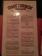 The Chatter Box Of Long Grove menu