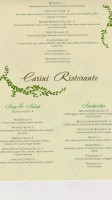 Carini Brick Oven Cafe menu