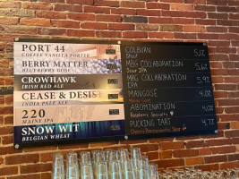 Bateau Brewing menu