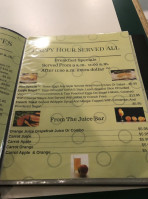 Sara's menu