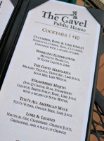 The Gavel Public House menu