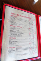 Fortune Garden menu