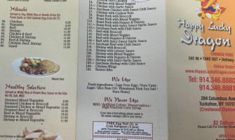 Happy Lucky Dragon menu