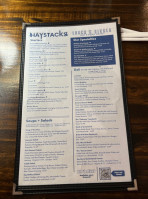 Haystacks menu