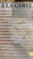 Hacienda Del Rio menu