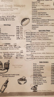 Hot Dog House menu