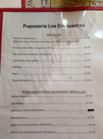 Los Compadres Pupuseria menu