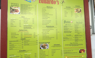 Eduardo's Taco Stand menu