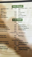 Lupe's Fine Mexican Food menu