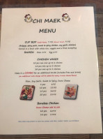 Chimaek menu