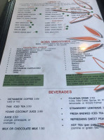 Vietnamese Cafe menu