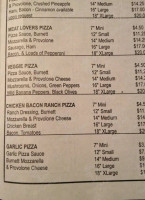 Mama Renie's Pizza menu