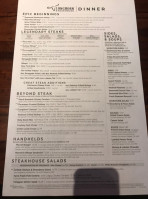 Longhorn Steakhouse menu