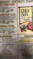 Hillside Diner menu