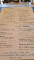 Boathouse Grille menu