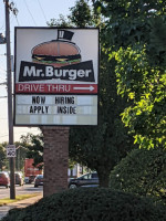 Mr. Burger outside