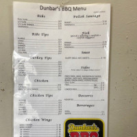 Dunbar's Bbq Restaurant outside