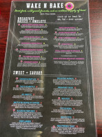 Wake N Bake Breakfast Company menu