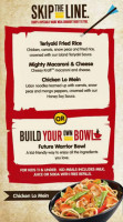 Genghis Grill menu