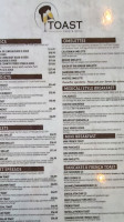 Toast Cafe Grill menu