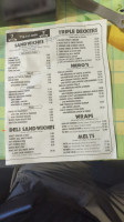 Seven Stars Diner menu