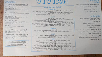Vivian menu